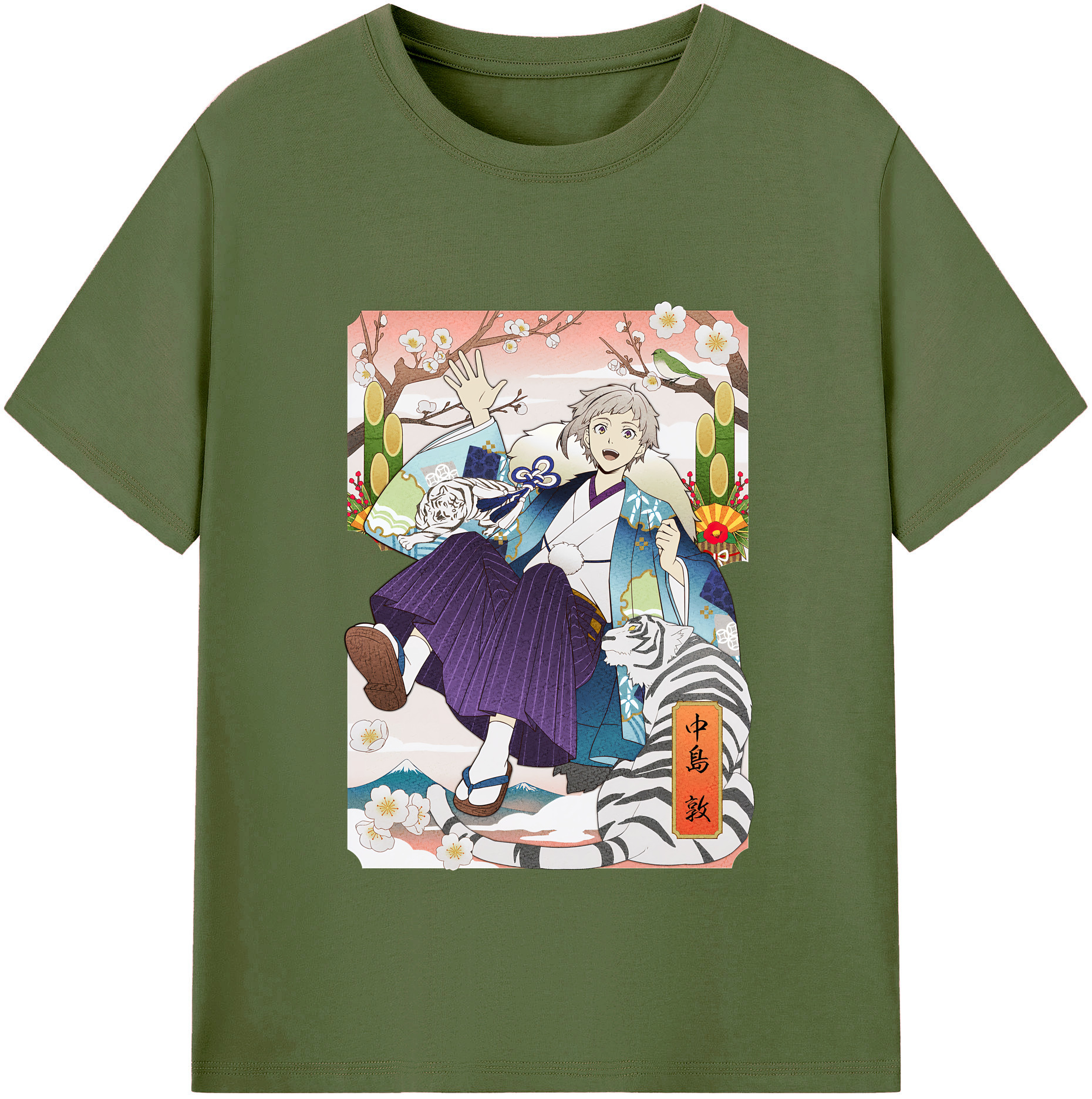 （画像用） 文豪ストレイドッグス Bungo Stray Dogs 綿100％半袖Tシャツ（フロントプリント）